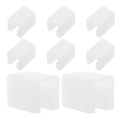UPKOCH 8Pcs clear silicone corner protectors for drawer handles offer gentle impact protection.