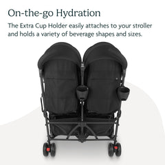 UPPAbaby Cup Holder fits G-Link V2 right clip for quick reach.