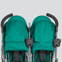 UPPAbaby Cup Holder mounted on stroller frame keeps drinks handy during outings.