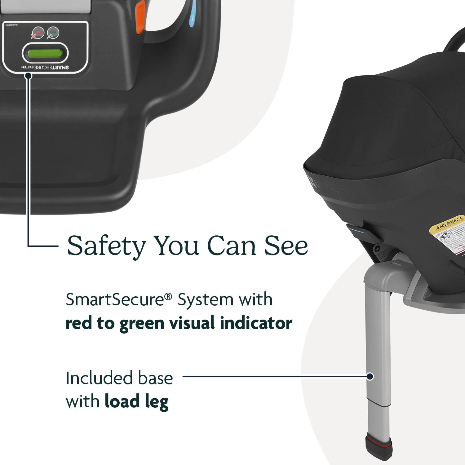 UPPAbaby Mesa Max infinite headrest provides customized growth fit
