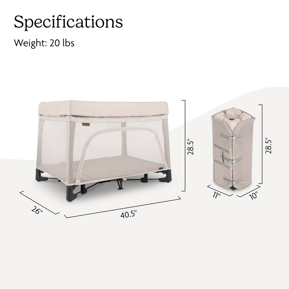 UPPAbaby Remi Playard canopy accessory offers shade and protection for outdoors