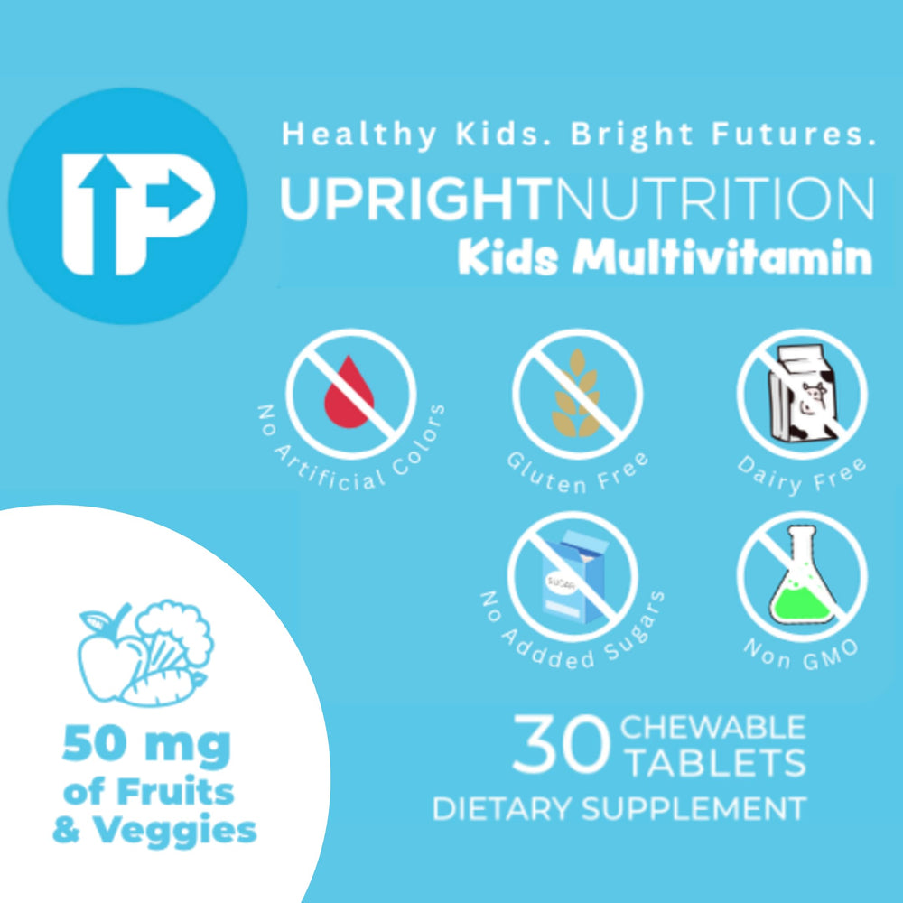Upright Nutrition fruit-punch flavor close-up that kids enjoy.