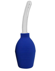 UPSTORE blue enema nozzle enables smooth insertion and controlled flow.