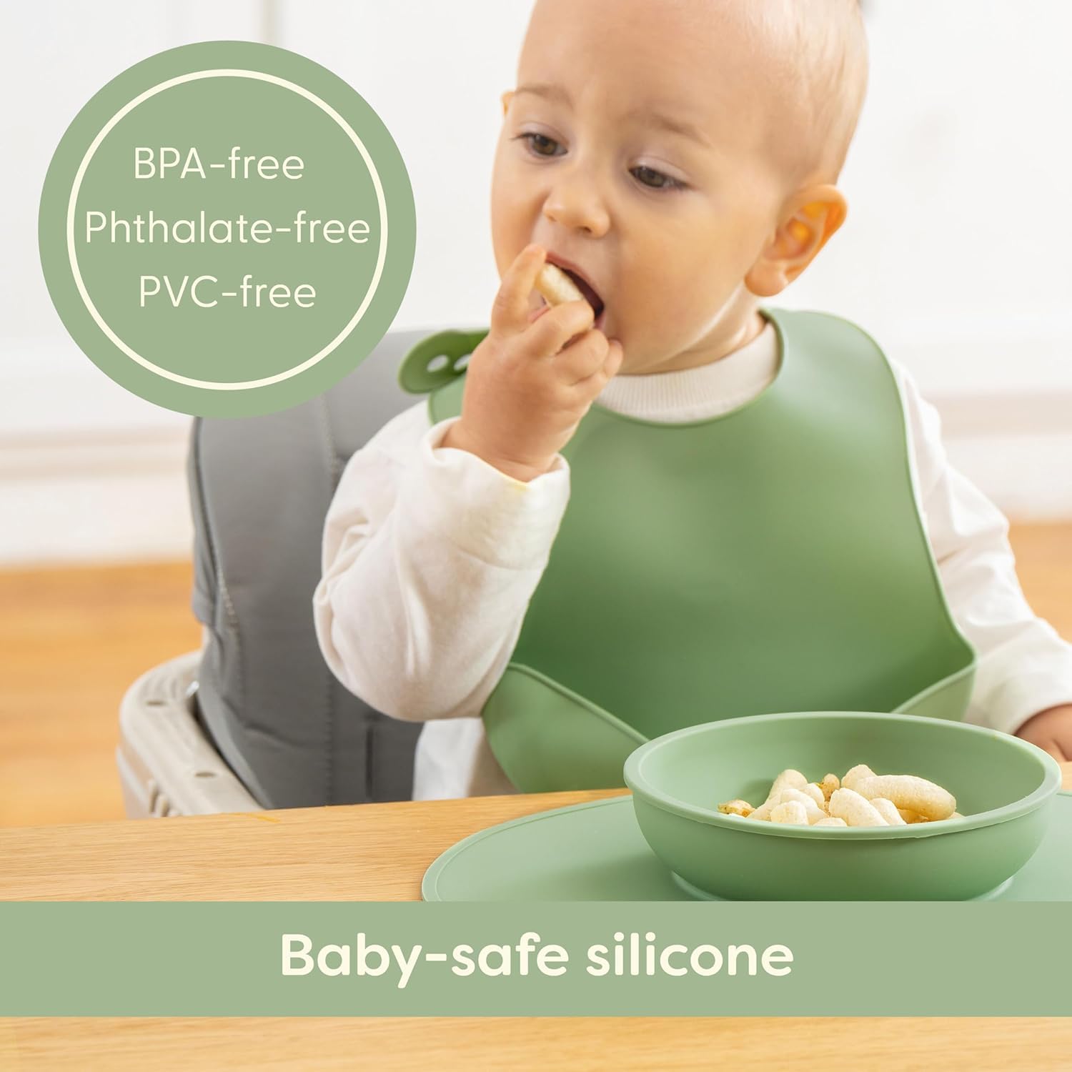 UpwardBaby baby spoon set for tiny hands and self-feeding.