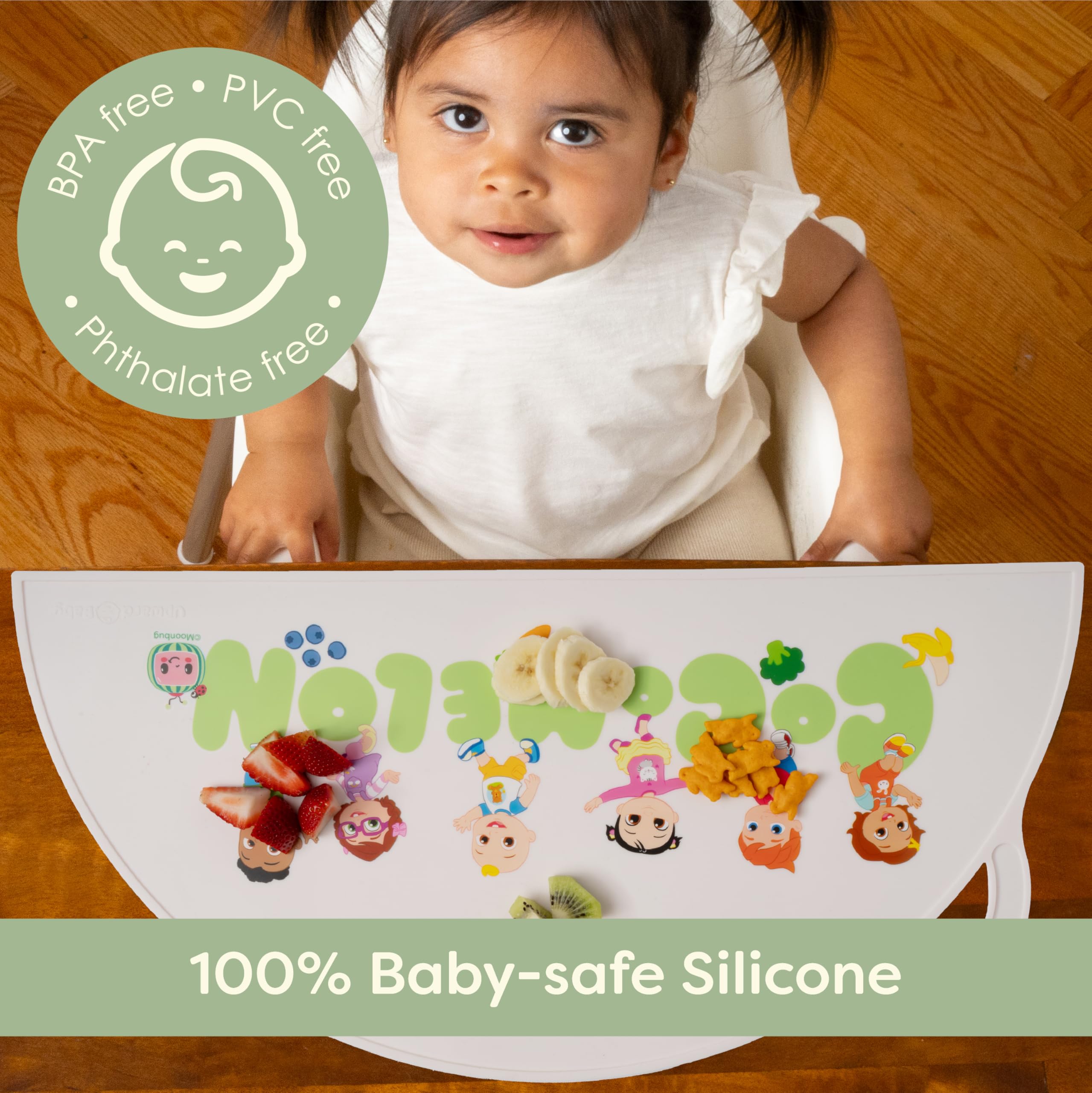 UpwardBaby CoComelon placemat wipe-clean after meals