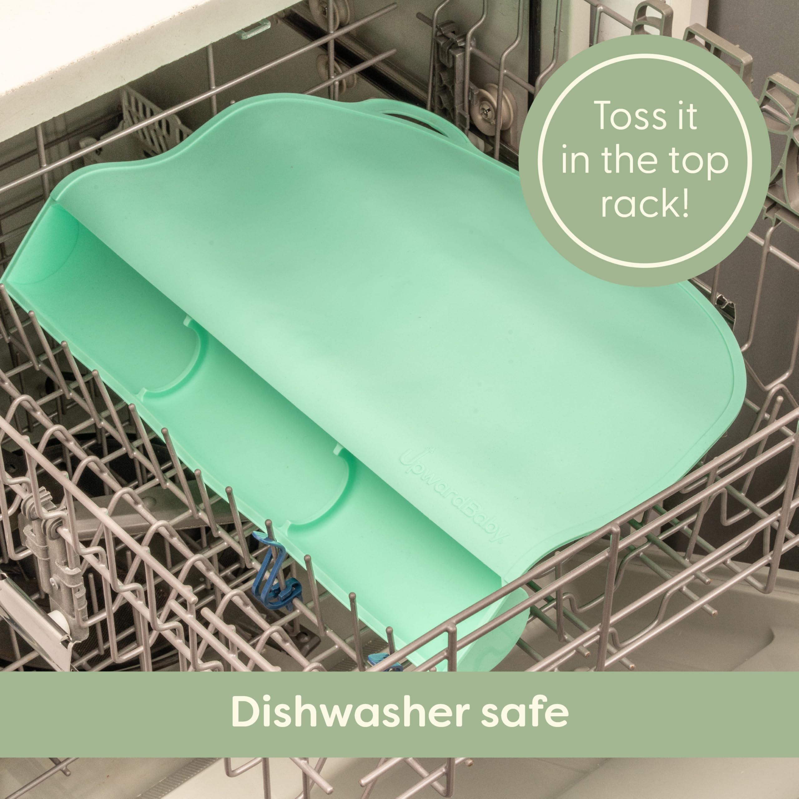 UpwardBaby easy-clean dining placemat simplifies messes