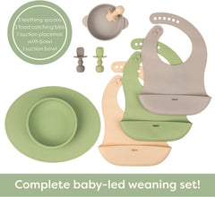 UpwardBaby silicone suction bowl ready for self-feeding.