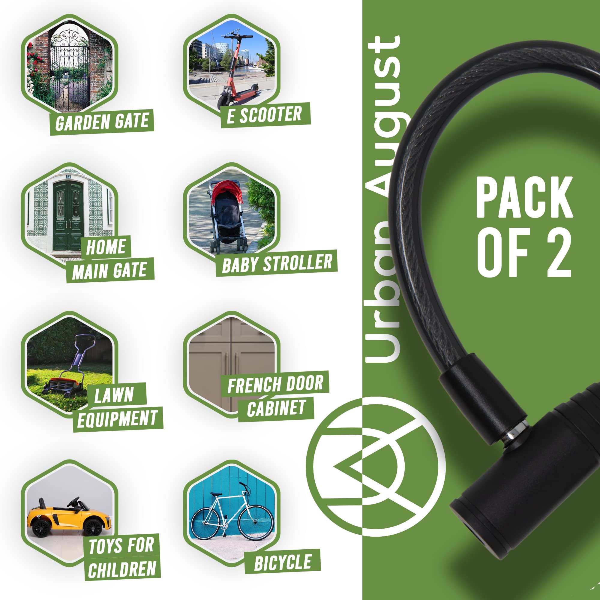 Urban August durable fridge lock endures daily use while deterring prying.