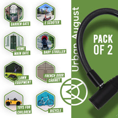 Urban August durable fridge lock endures daily use while deterring prying.