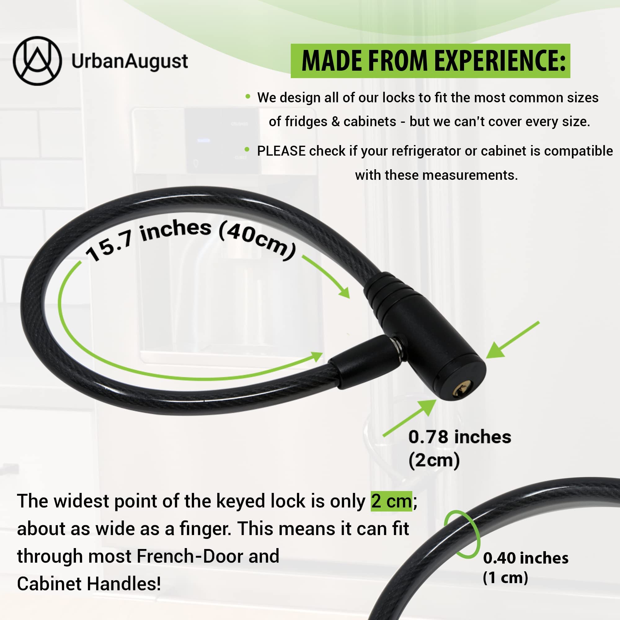 Urban August easy-install around fridge handles demonstration