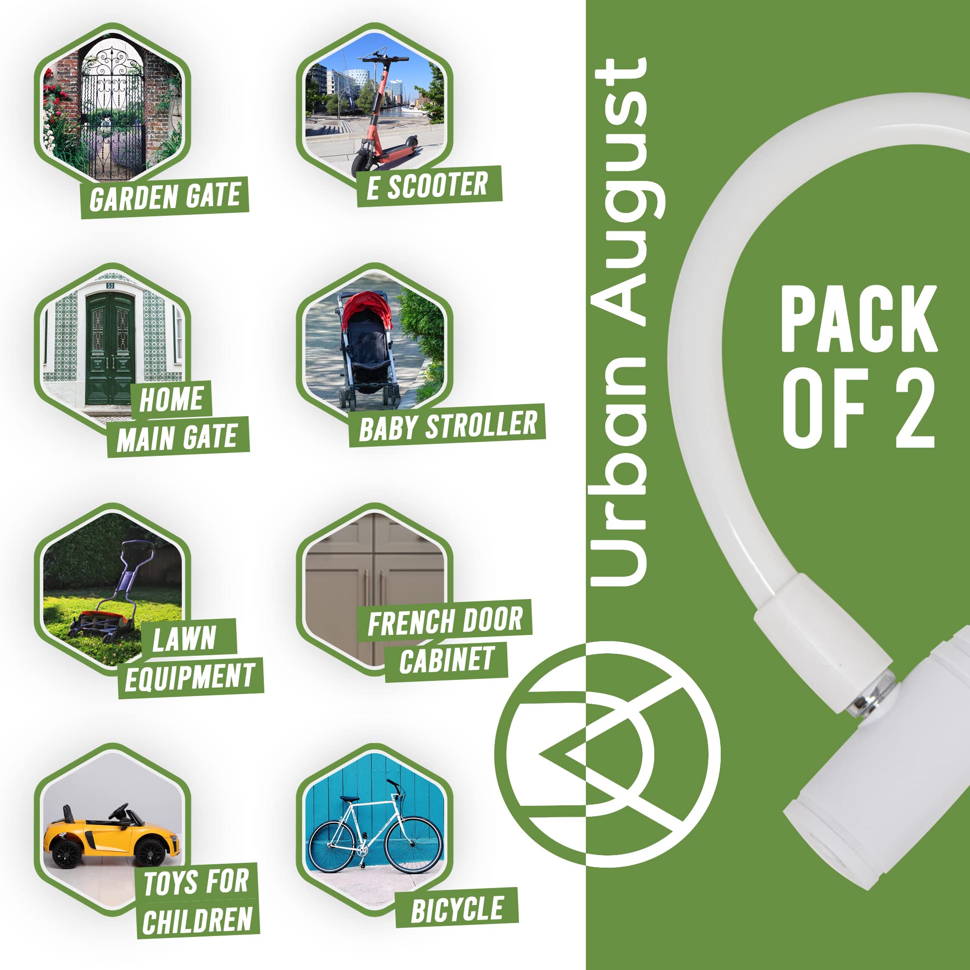 Urban August packaging for a 2-pack system promoting family safety.