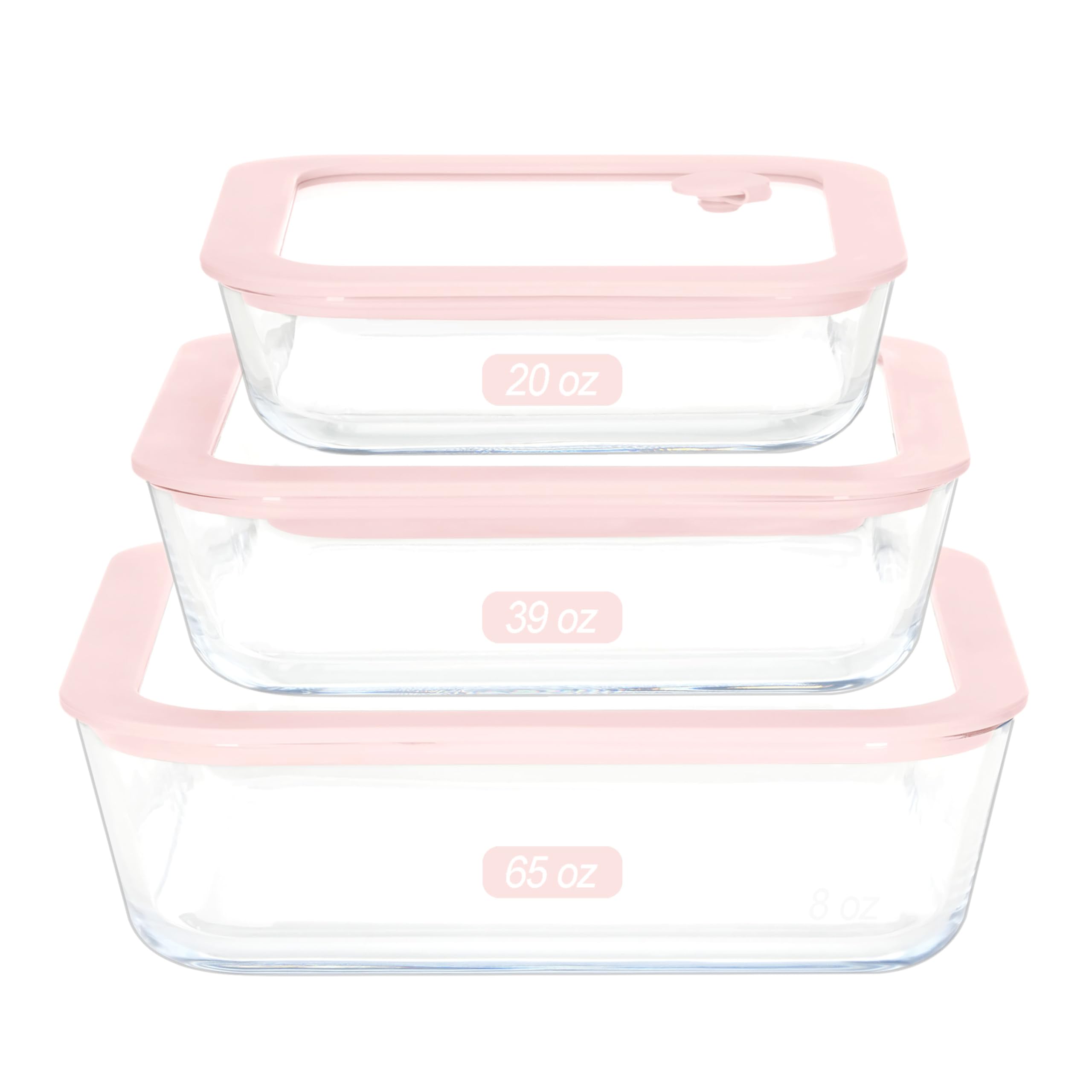 Urban Green square 65oz container with silicone lid ensures a secure seal for meal prep.