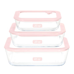 Urban Green square 65oz container with silicone lid ensures a secure seal for meal prep.