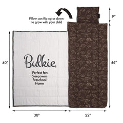 Urban Infant Bulkie nap mat extends to 56 inches for growing children.