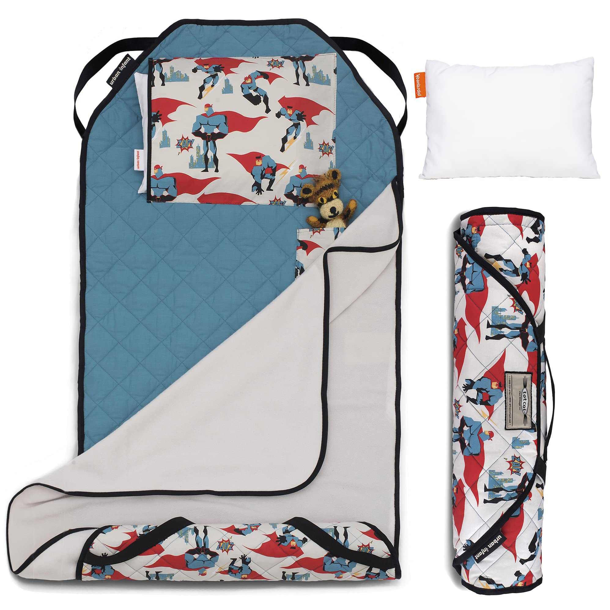 Urban Infant Tot Cot Nap Mat cover for portable preschool naps with all-in-one design