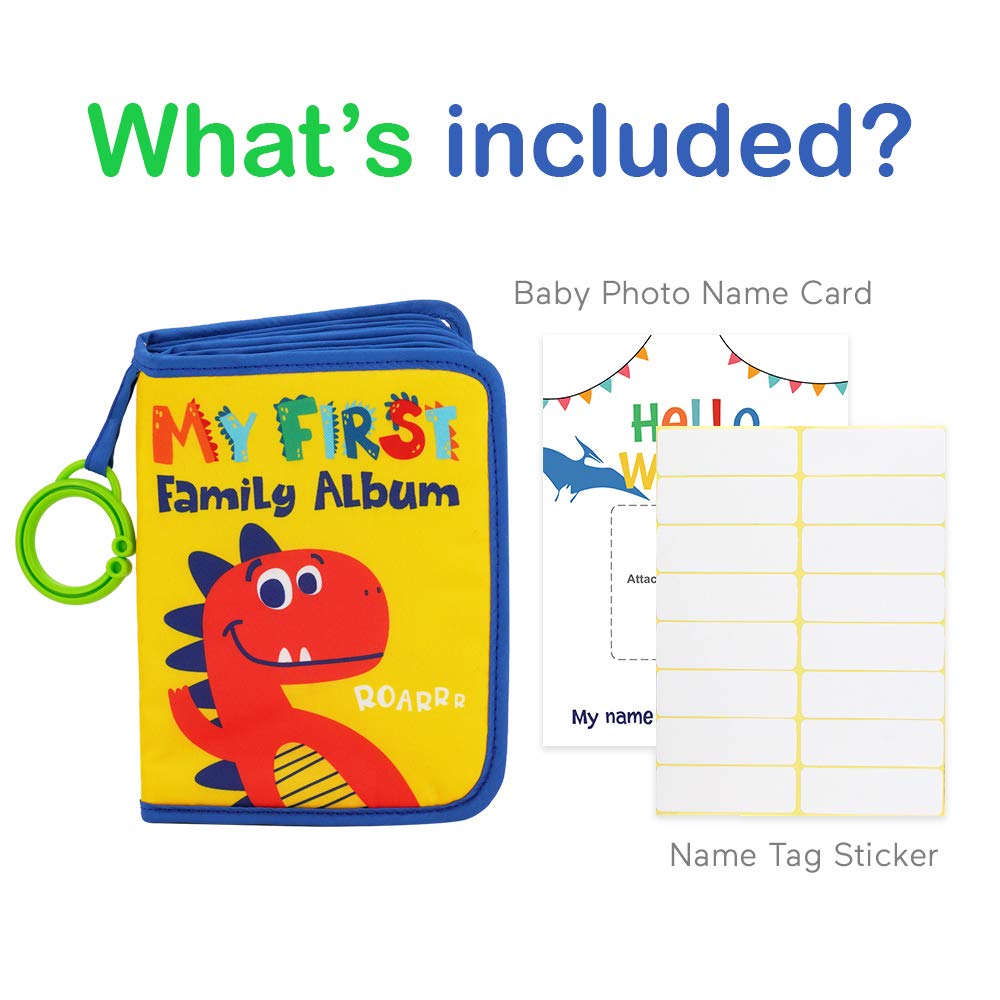 Urban Kiddy soft fabric photo pages showcase memories in a kid-friendly format.