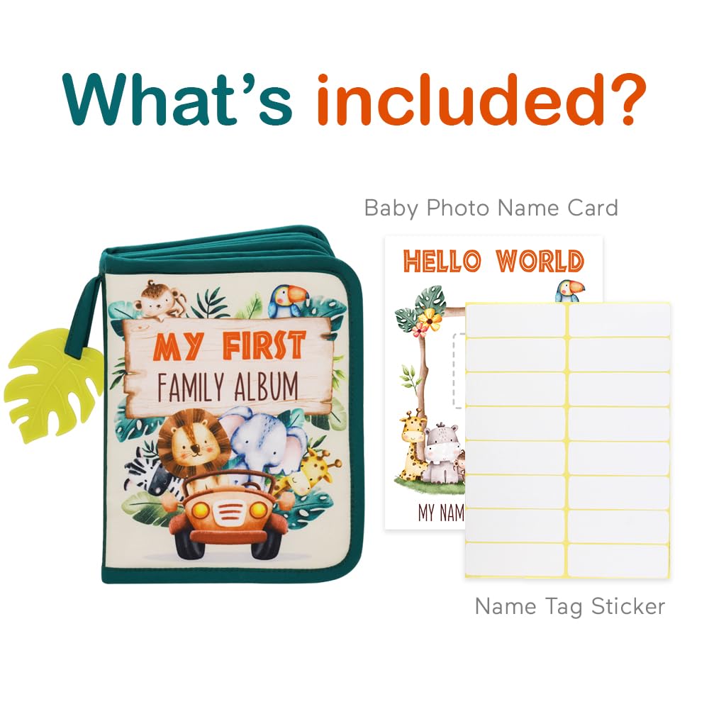 Urban Kiddy soft cloth interior pages invite easy photo placement and tactile exploration.