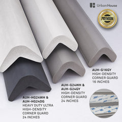 UrbanHouse adhesive-ready corner guard installation demonstrates quick setup.