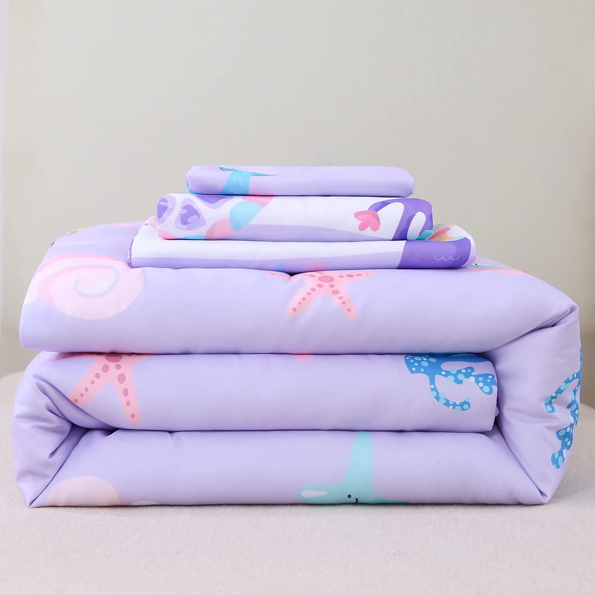 URBONUR mermaid 8in-pocket fit ensures snug crib compatibility.