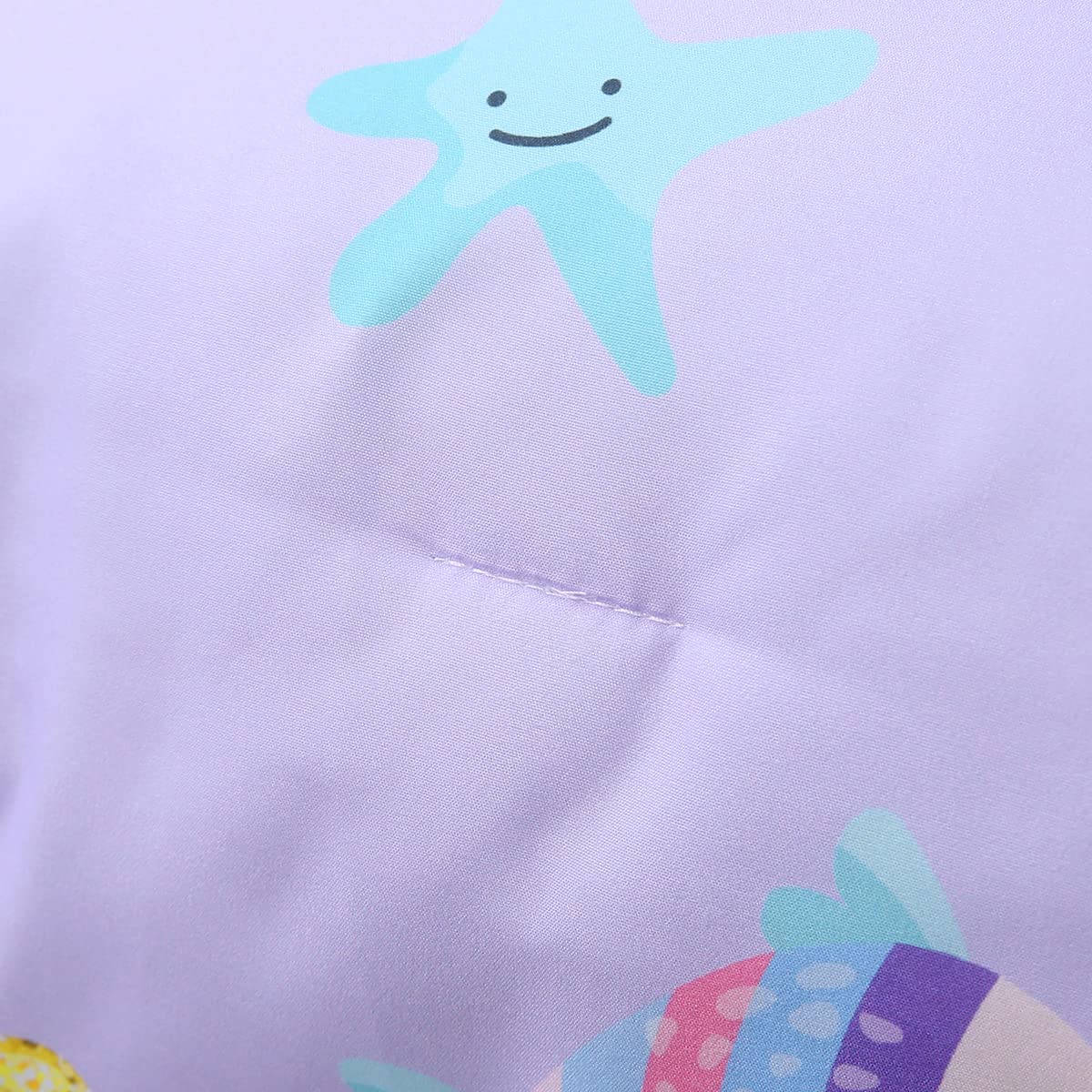 URBONUR mermaid coral-starfish print adds magical ocean vibes for imagination.