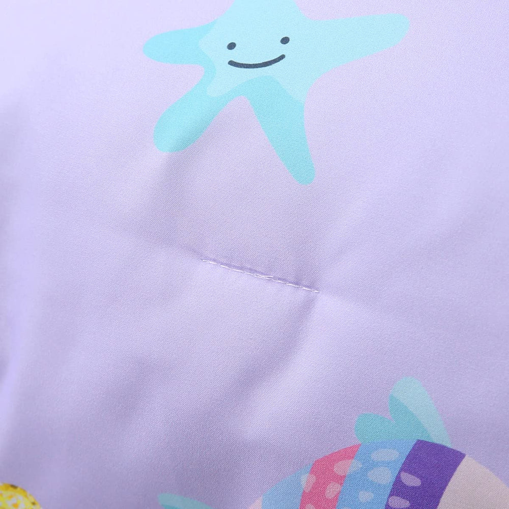 URBONUR mermaid coral-starfish print adds magical ocean vibes for imagination.