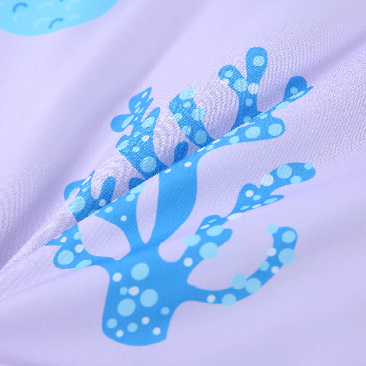 URBONUR mermaid ocean-fishes-shells detail brings whimsy to any sleep space.