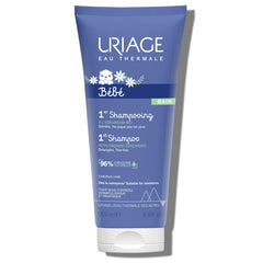 Uriage Baby 1st Shampoo bottle featuring Organic Edelweiss for gentle cleansing.