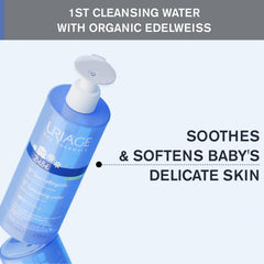 Uriage Baby 1st Cleansing Water face and body use for gentle cleansing.