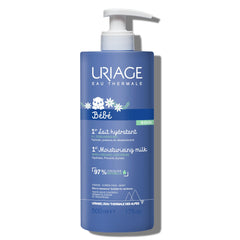 Uriage Baby Daily Moisturizing Lotion bottle showing light daily hydration for delicate newborn skin