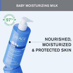 Uriage Baby Daily Moisturizing Lotion rich in Edelweiss and Shea Butter nourishes delicate skin