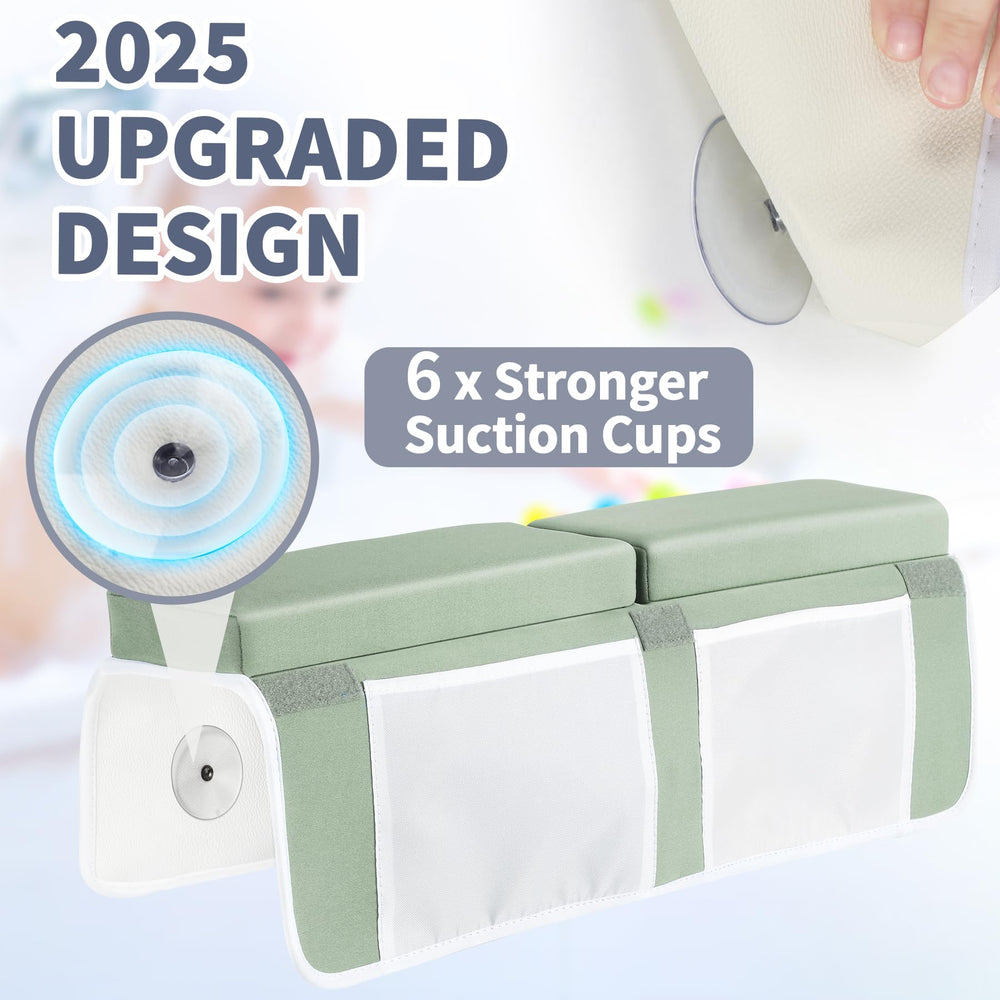URMYWO anti slip suction cups securing kneeler to tub wall