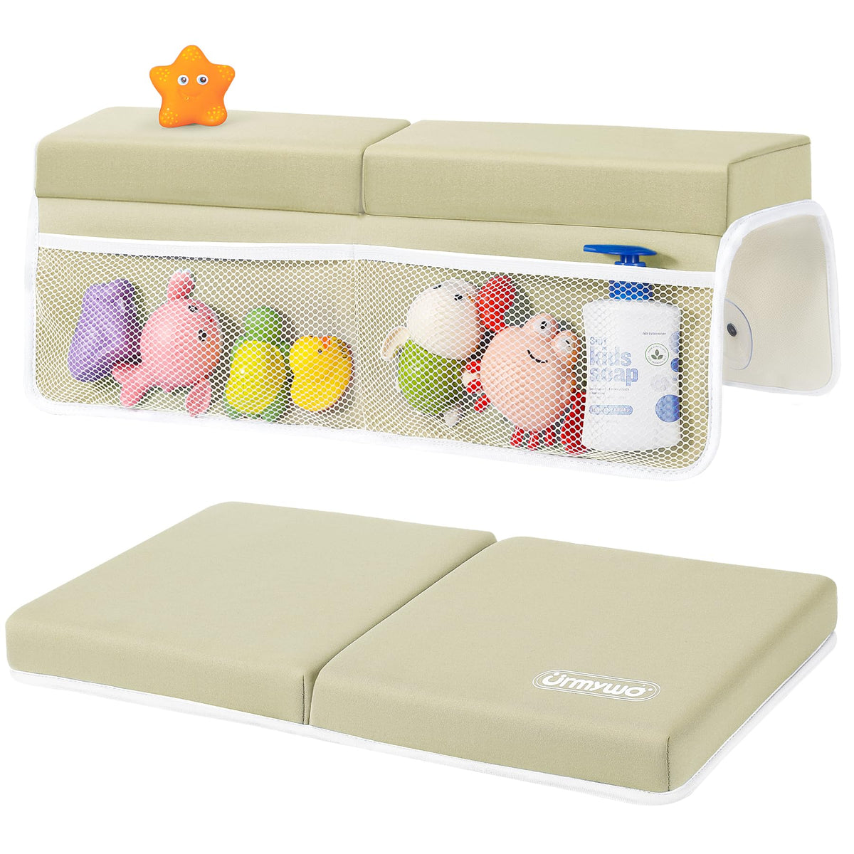 URMYWO bath kneeler and elbow rest; 1.5-inch thick padding for comfortable kneeling.