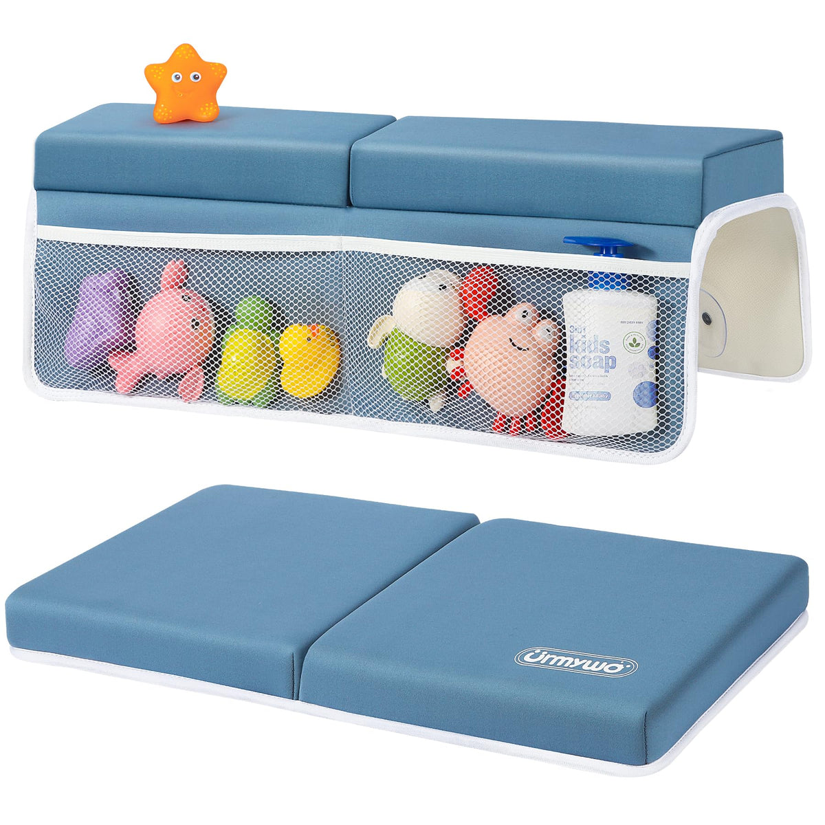 URMYWO bath kneeler and elbow rest pad set with plush cushioning for comfortable bath time