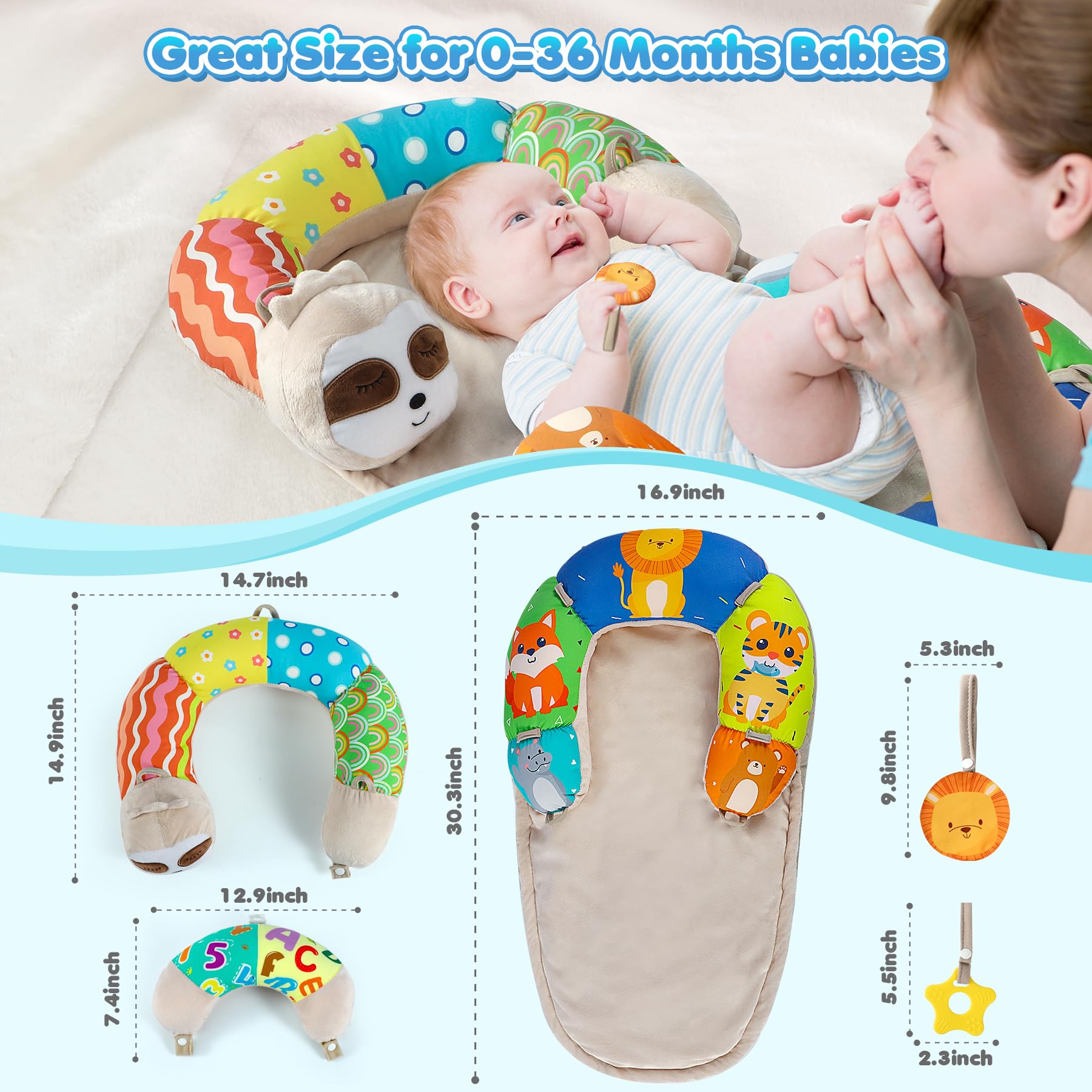 URMYWO BPA-free teether provides safe chewing during play