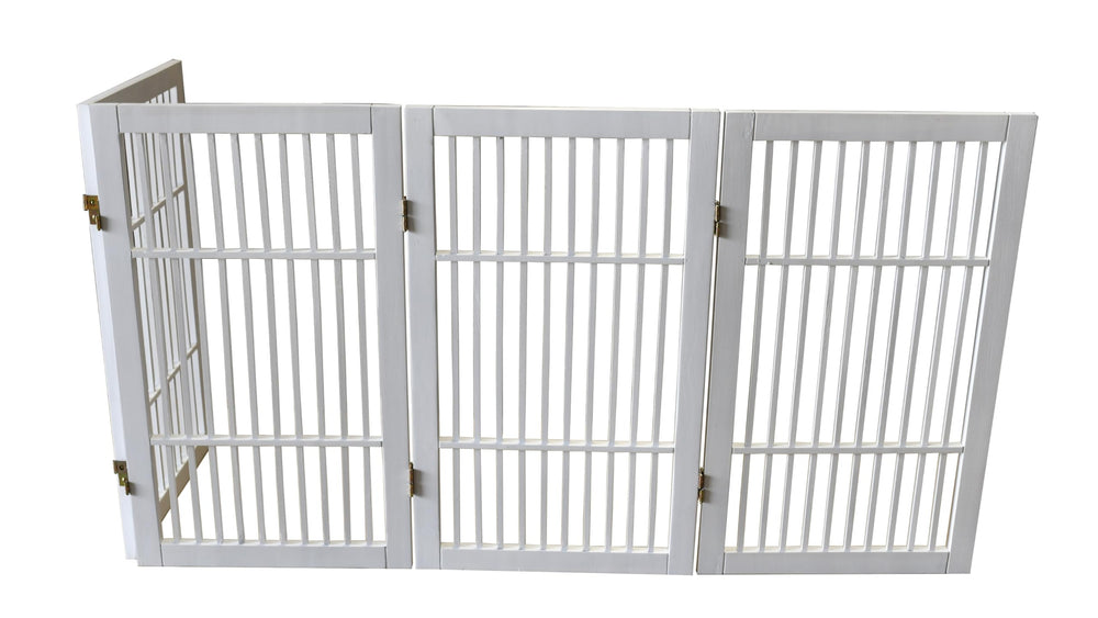 Urnporium acacia hardwood 4-panel gate complements home decor.