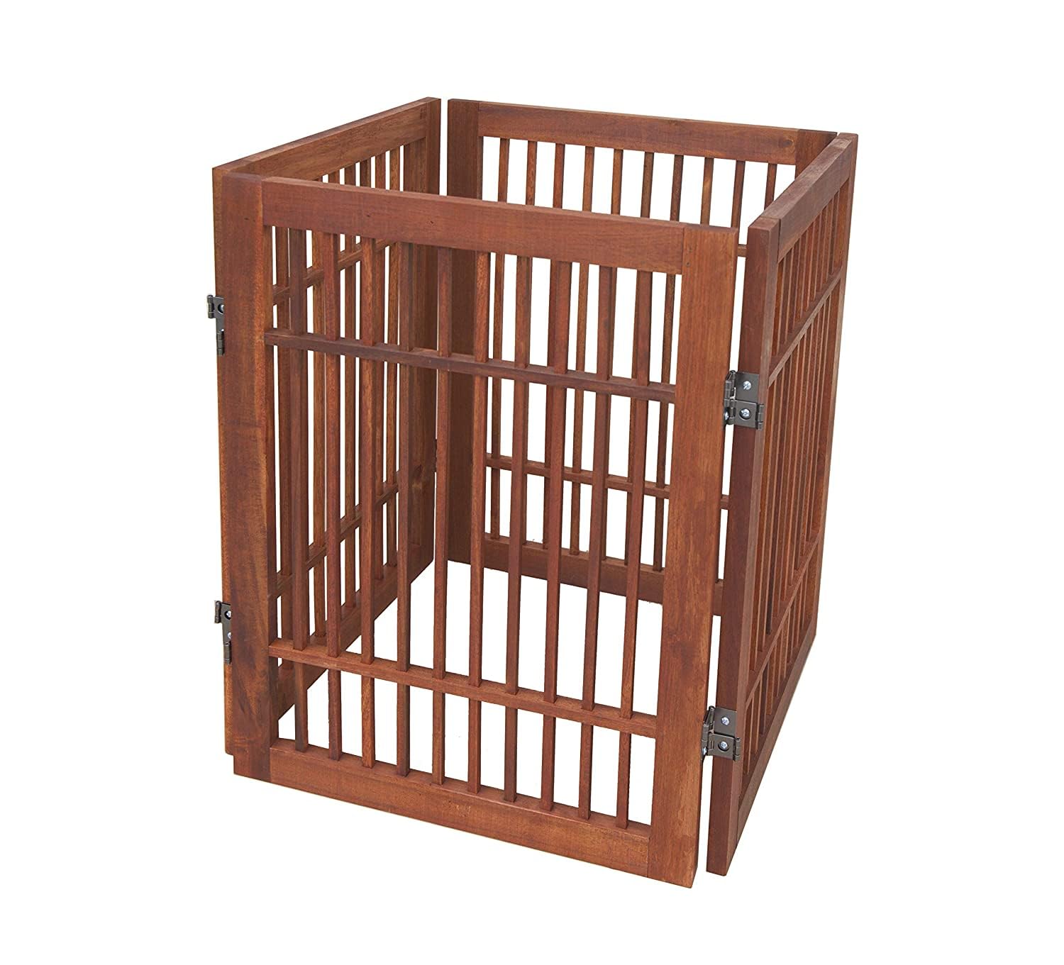 Accordion-style folding gate from Urnporium offers quick containment