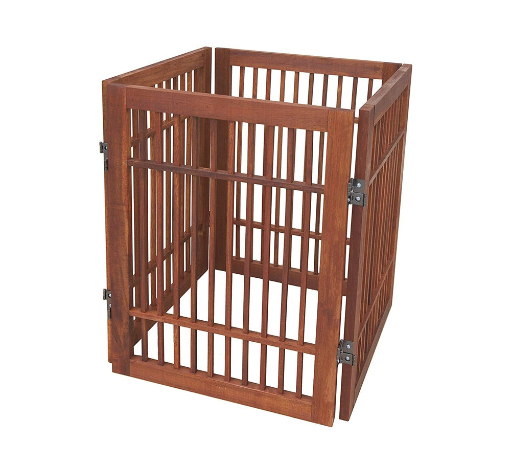 Accordion-style folding gate from Urnporium offers quick containment