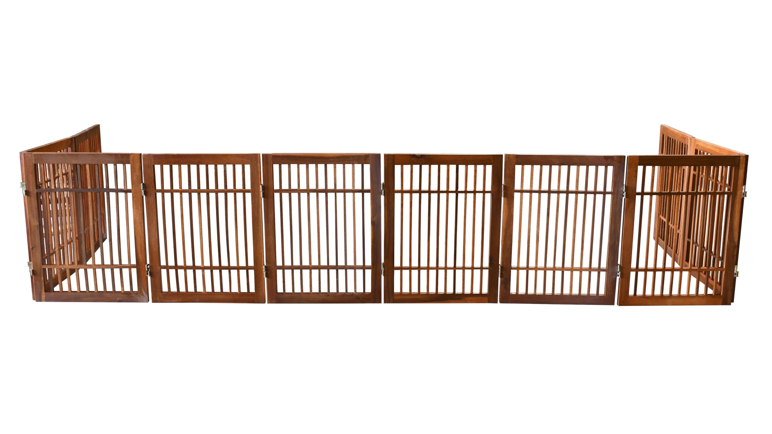 Urnporium wooden gate adds decor while keeping pets secure.