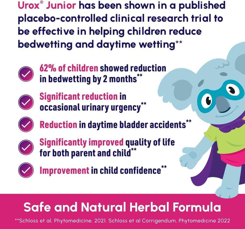 UROX Junior child on bedtime routine with calm night support