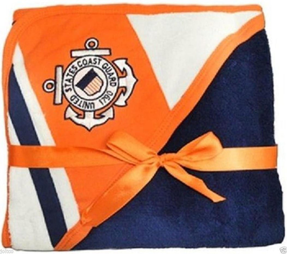 USCG racing stripe plush blanket close-up showing cloud-like softness and cozy baby comfort.