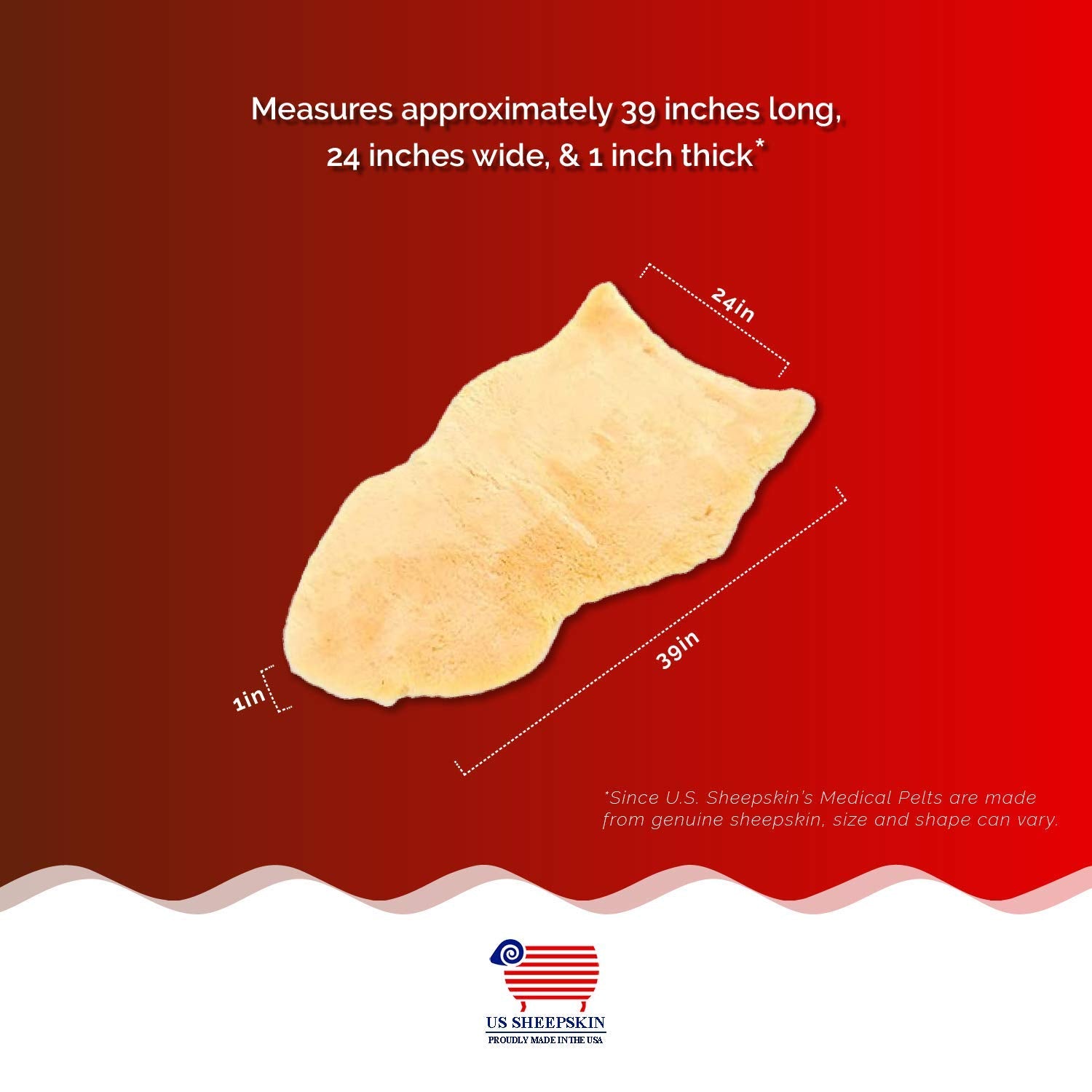 US Sheepskin pad being machine washed for easy care and maintenance.