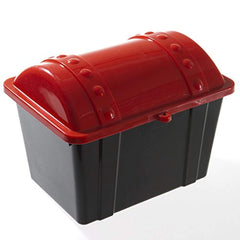 US Toy treasure chest in red and black for imaginative play and rewards