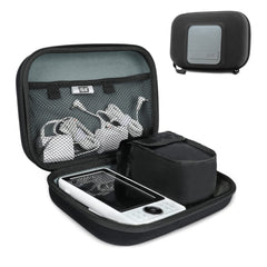 USA Gear baby monitor case front view showing durable shell and compact size