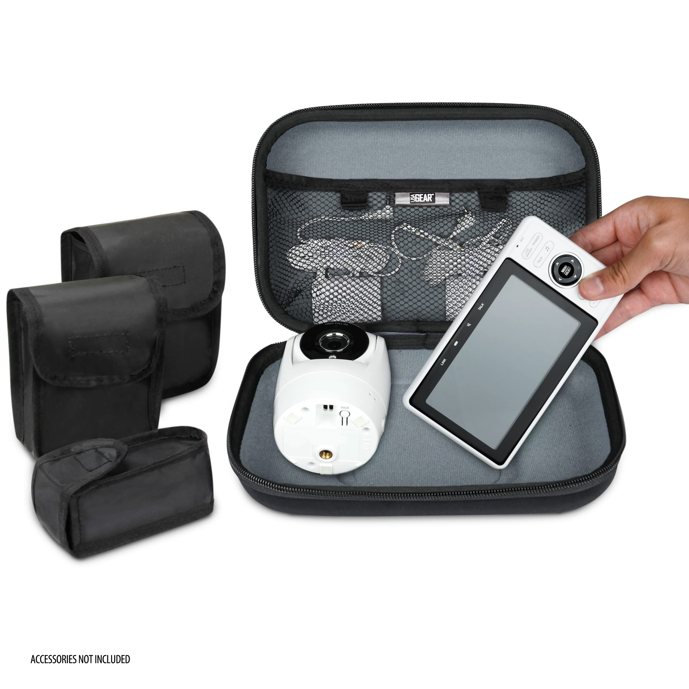 USA Gear case with side pockets for removable pouches and gear organization