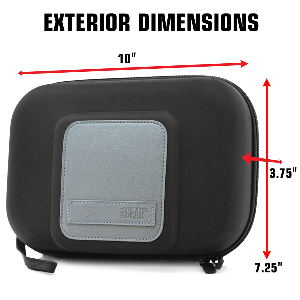 USA Gear case soft felt lining prevents scratches during transport