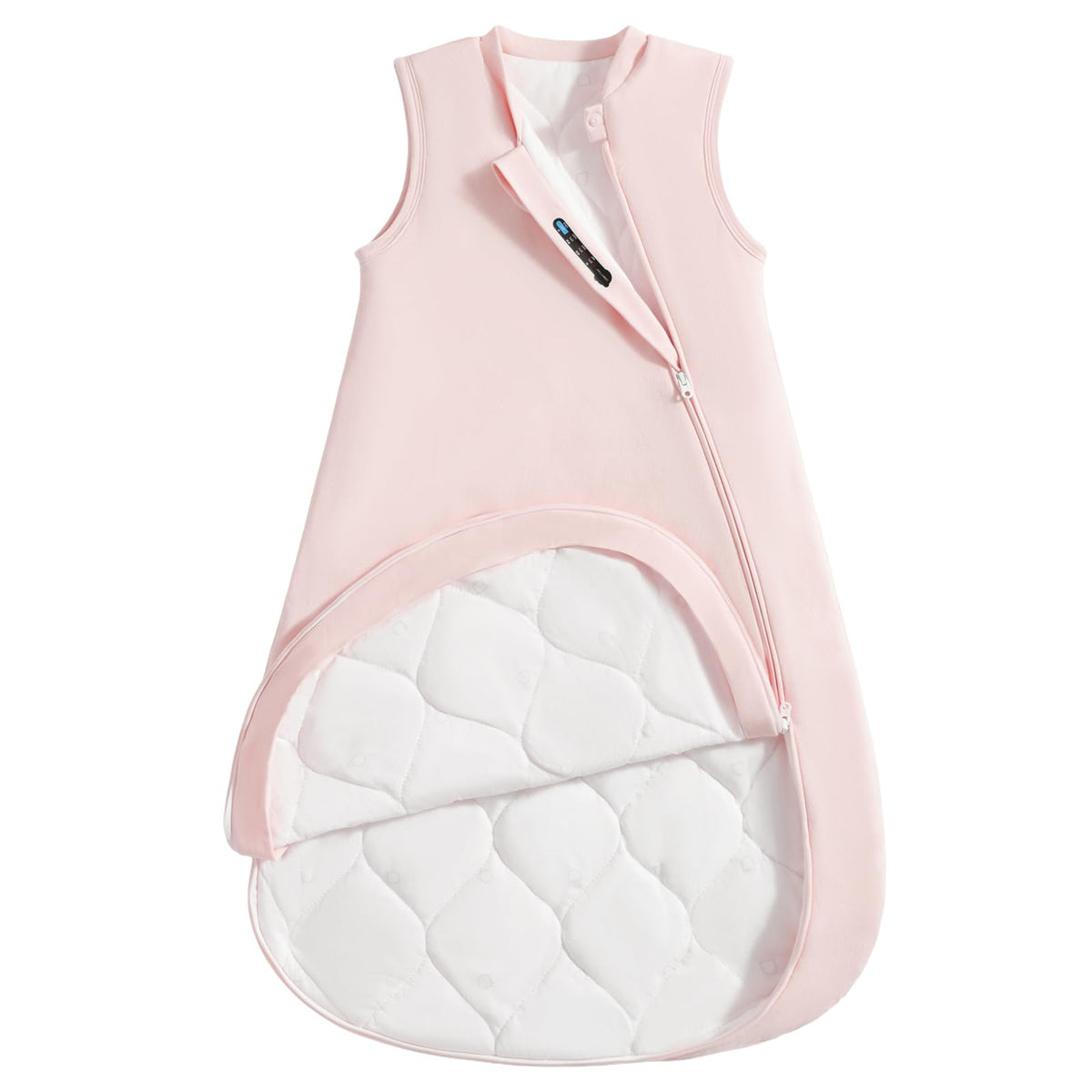 usbettas 2.5 tog baby sleep sack front view shows cozy, breathable cotton.