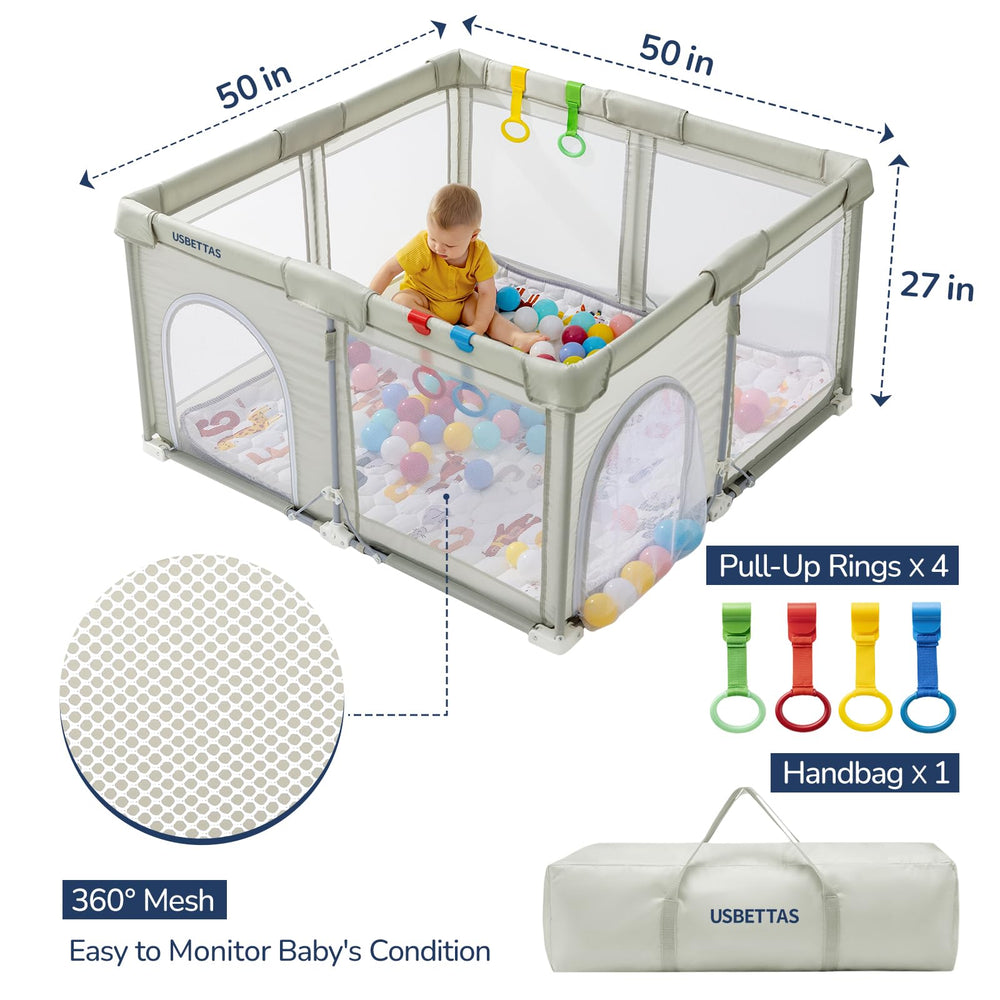 usbettas 360-degree visibility and zippered doors for supervision.