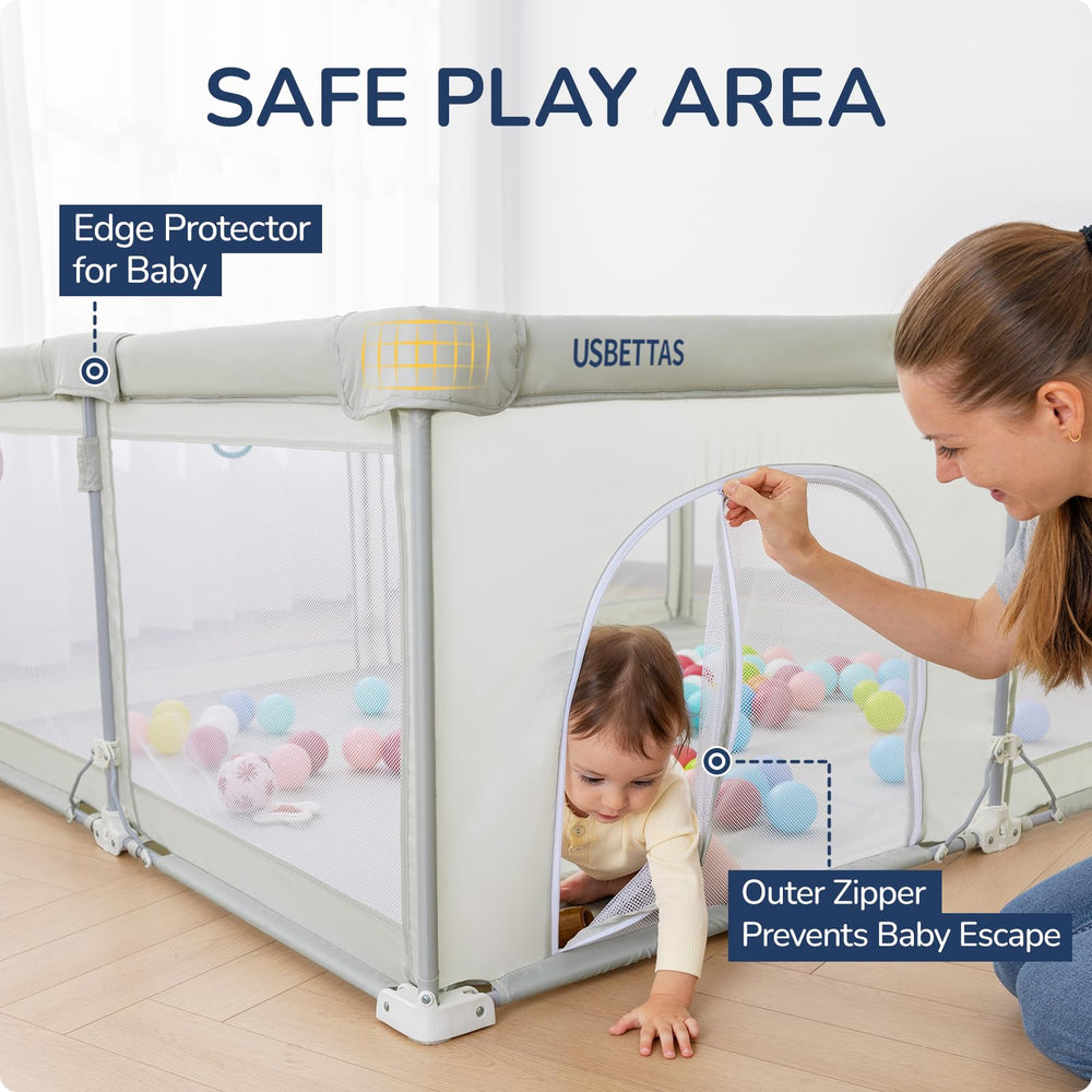 usbettas generous 50-by-50-inch play area.