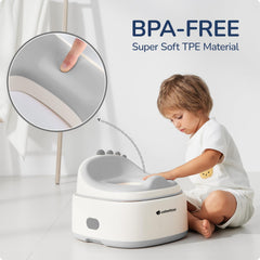 usbettas anti-slip base keeps the potty stable on floors