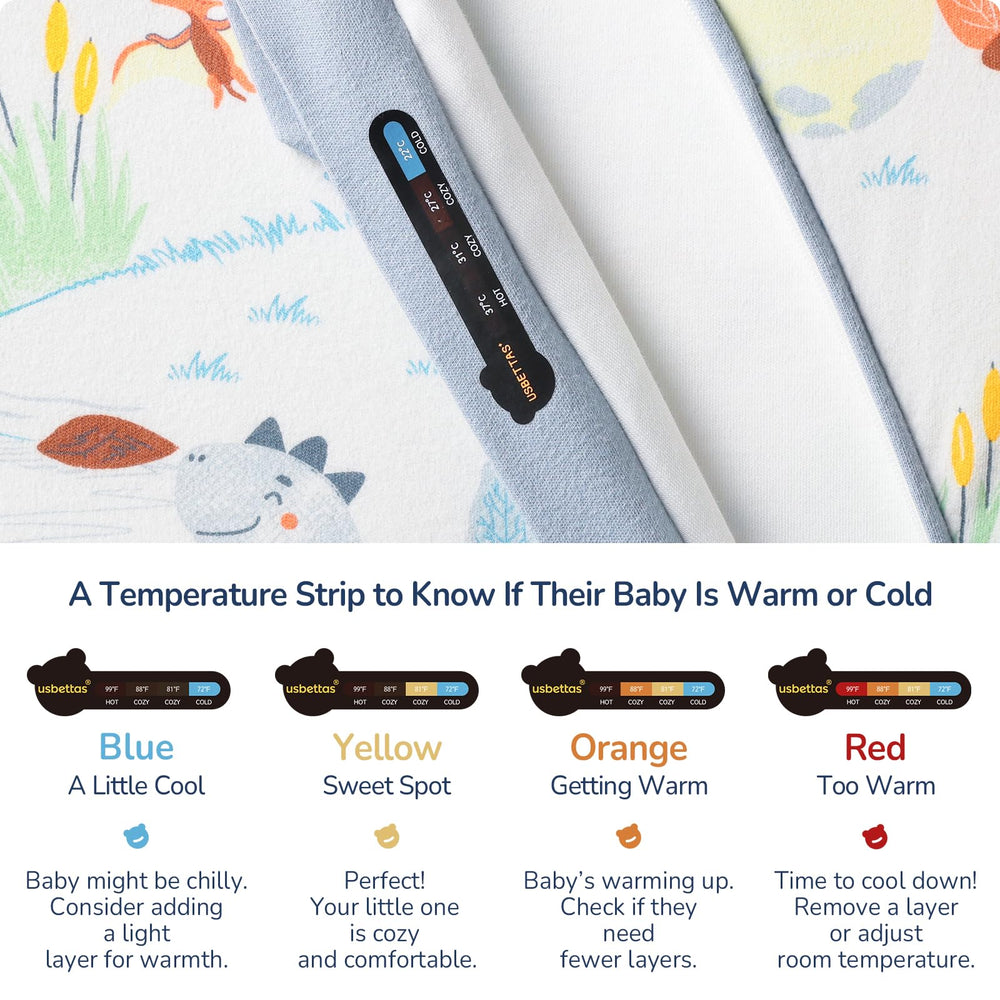 usbettas sleep sack two-way zipper for easy changes and dressing